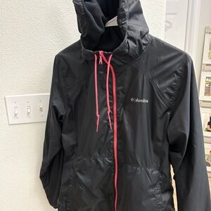 Columbia Black Jacket with Pink Accents